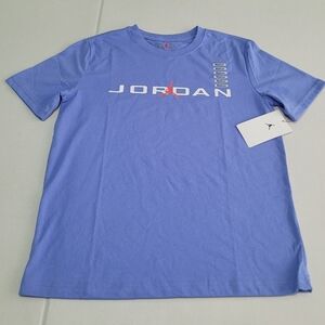 Jordan Men's Short-Sleeve Tee in Lavender Blue with White Logo